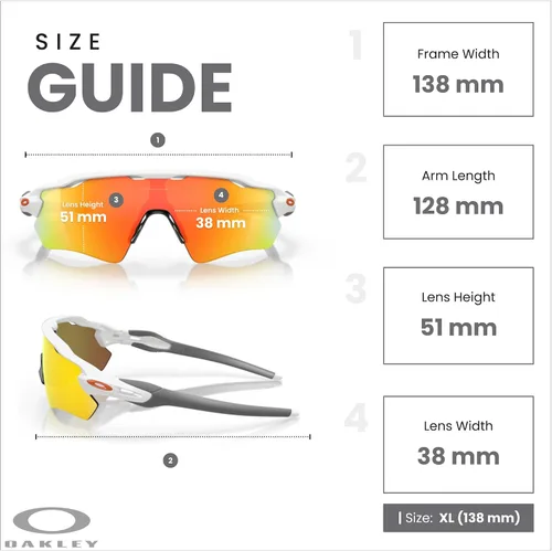 Vista 4 de OAKLEY Radar EV Path OO9208 - Gafas de sol para hombre + kit de correa de accesorios, bolsa de microfibra
