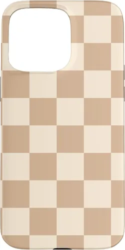 Vista 31 de Light Beige Classic Checkered Big Checkerboard Case for iPhone 17
