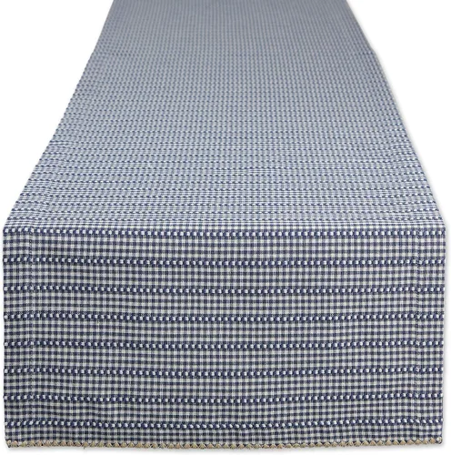 Vista 17 de DII Farmhouse Gingham, colección de mesa a cuadros, camino de mesa, 14x72, negro