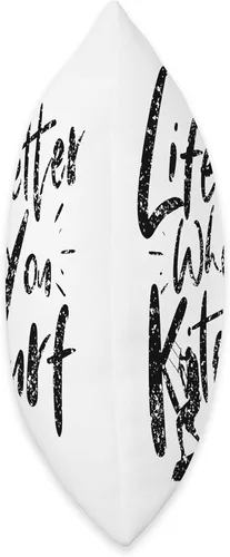 Vista 2 de Life Is Better When You Kitesurf Kitesurfer Kitesurfing Throw Pillow