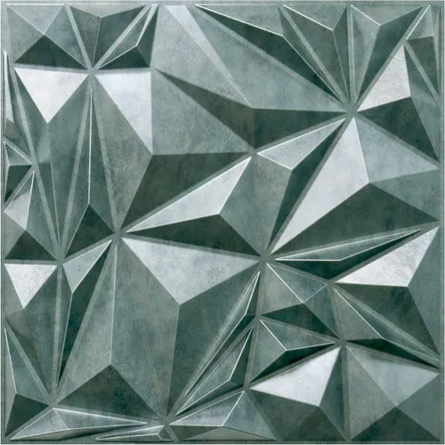 Vista 11 de STICKGOO Paneles de pared 3D de diamante para decoración de pared interior, paneles de pared con textura 3D blanca de 19.7 x 19.7 pulgadas, paneles