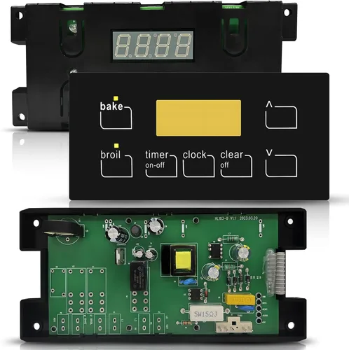 Vista 9 de 316455410 Placa de control del horno de la gama para Electrolux Kenmore, Gas Range 7 Botón Control Board Clock 5304518661 316222800