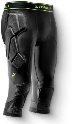 Vista 7 de Storelli BodyShield 3/4 Goalkeeper Leggings 2, High-Impact Protection Sweat-Wicking, UV-Resistant Athletic Bottoms for Soccer