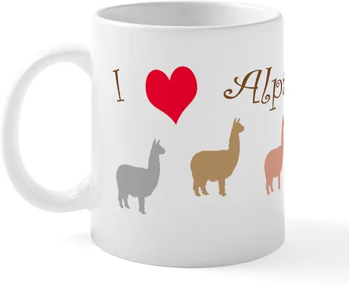 Vista 27 de CafePress 100% Alpaca Mugs Taza de café de cerámica de 11 oz (11.0 fl oz)