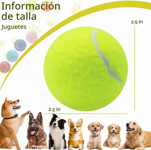 Vista 2 de Swingers Pelotas de tenis chirriantes para perro, pelotas de tenis de Varios