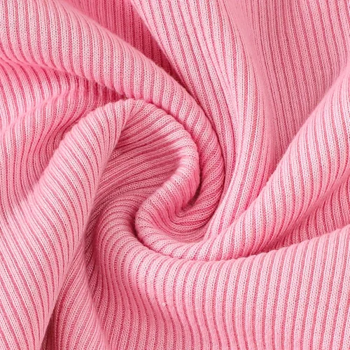 Vista 6 de OPAWO Camisetas de manga larga y corta con volantes para niña, blusa acanalada para niña, ropa para bebé, paquete de 2 unidades de 1 a 6 años