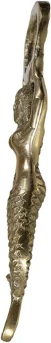 Vista 3 de Ebros Gift Vintage Marine Nautical Heavy Duty Latón Acabado Oro Sirena Costera Sirena Sirena Soda Botella de Cerveza Tapa Abremano 4.5" Alto Mar