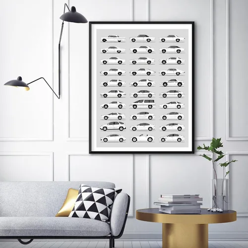 Vista 3 de Idea Network Póster hecho a mano compatible con Pontiac Print for Best of Pontiac (Fiero, G8, Solstic, Firebird, GTO, Grand Prix, Sunfire)