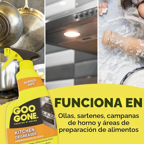 Vista 5 de Goo Gone Desengrasante - Elimina la grasa de cocina, suciedad y restos de comida incrustada - 14 Fl. Oz. - 2047