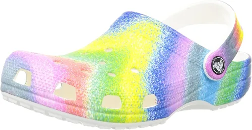 Vista 76 de Zuecos Crocs clásicos con diseño de teñido anudado marmoleado para mujer