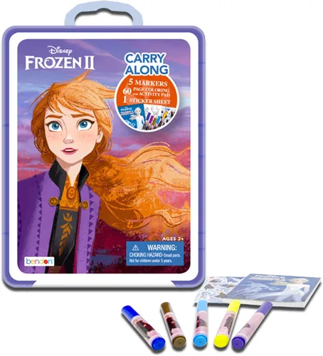 Vista 3 de Disney Frozen Mini mochila para niñas niños Paquete de 6 piezas con bolsa escolar Frozen de 11 pulgadas y estuche de arte con utensilios