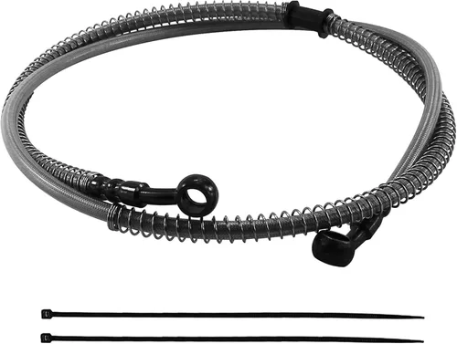 Vista 9 de PRO BAT Manguera de línea de freno hidráulico trenzada para scooter chino GY6, ATV, Dirt Bike, Go Kart 10mm extremos Banjo, Negro