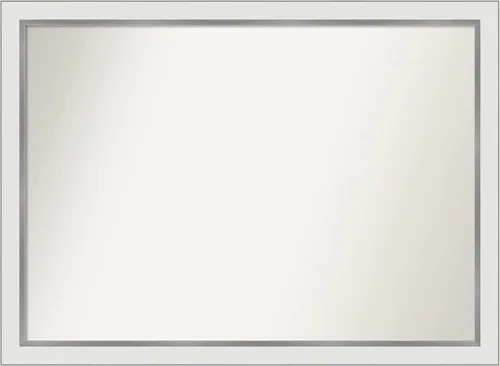 Vista 108 de Amanti Art Espejo personalizado, espejo de baño estrecho Alexandria White Wash, espejo de pared o espejo de tocador de baño sobre el fregadero