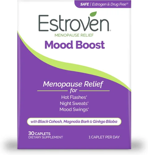 Vista 5 de Estroven Control de peso para el alivio de la menopausia - 30 unidades y refuerzo del estado de ánimo para el alivio de la menopausia - 30