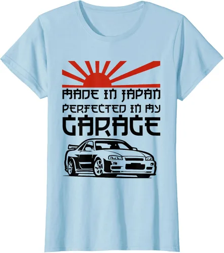 Vista 19 de JDM Japan Motorsport Tuning Car - Camiseta de los años 90, Blanco, S