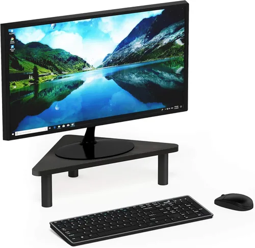 Vista 10 de Furinno Turn-N-Tube Soporte elevador para monitor, americano, tubos de acero inoxidable