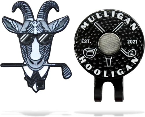 Vista 20 de MULLIGAN HOOLIGAN® Marcador de pelota de golf + clip magnético para sombrero Esmalte de alta calidad Regalo divertido para los amantes del golf