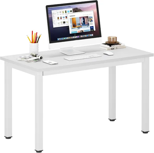 Vista 37 de DlandHome - Escritorio pequeño para computadora de 31.5 pulgadas para oficina en casa, color negro