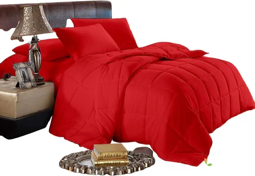 Vista 26 de Ropa de cama de seda satinada, tamaño matrimonial, color rosa intenso, 4 piezas, 21.16 oz/m², cómoda, satén lujoso, calidad de hotel, el mejor juego