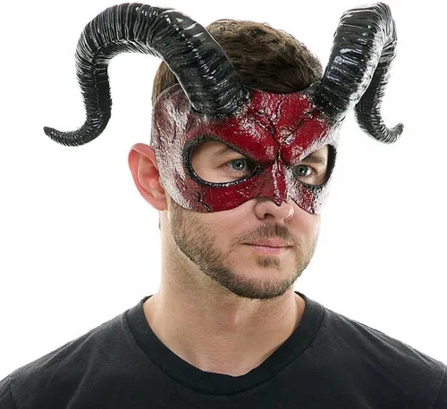 Vista 4 de STORM BUY Ram Goat Series Face Masquerade Animal Devil Mask Costume Halloween Horror Demon