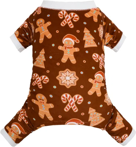 Vista 18 de CuteBone - Ropa para perros pequeños, enterizos suaves para cachorros, pijamas para perros, abrigo para mascotas, ropa para gatos, enterizo