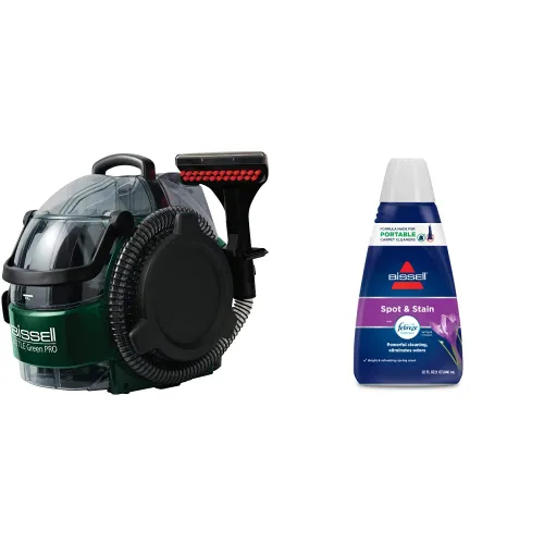 Vista 10 de Bissell Little Green Pro Commercial Spot Cleaner BGSS1481 y BISSELL Eliminador profesional de orina de mascotas + fórmula de limpieza de alfombras
