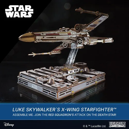 Vista 7 de UGEARS Star Wars ™ Luke Skywalker's X-Wing Starfighter™ Rompecabezas 3D