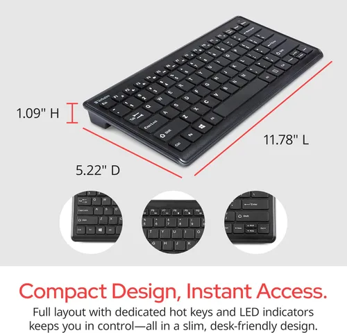 Vista 3 de Verbatim Combo compacto silencioso de teclado y ratón, para ordenador portátil/computadora personal Combo inalámbrico de 2.4 GHz con teclas