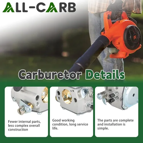 Vista 4 de Reemplazo de carburador ALL-CARB para soplador de mochila Stihl BR400 BR420 BR320 BR380 42031200601 Carb