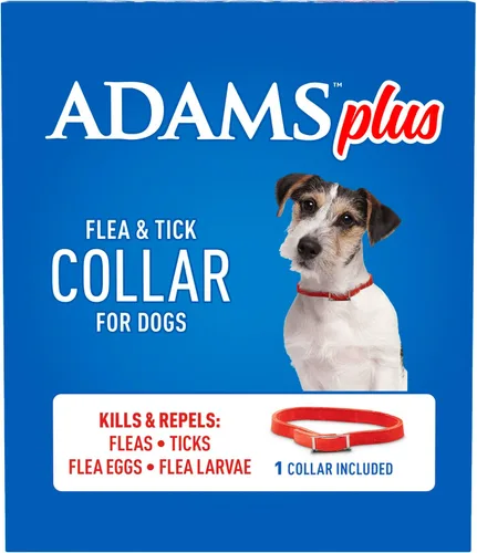 Vista 10 de Collar de pulgas y garrapatas Adams Plus, Perro, S, Rojo