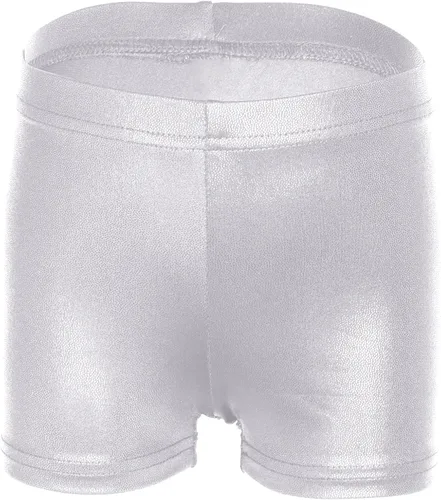 Vista 2 de iLover Pantalones cortos de gimnasia atlética para niñas de color sólido