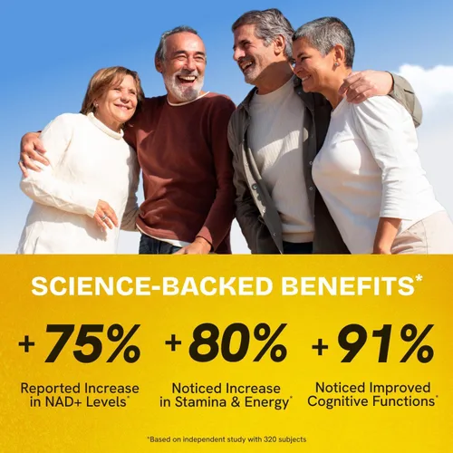 Vista 4 de Suplemento liposomal NAD para mujeres con Noni Suplemento de resveratrol NAD 5 en 1 con berberina y quercetina Alternativa al polvo puro NMN