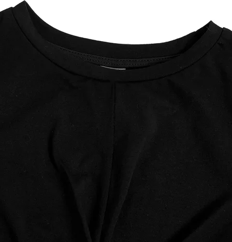 Vista 3 de OYOANGLE Conjunto de 2 piezas de verano para niña con parte delantera torcida y pantalones cortos con cinturón floral