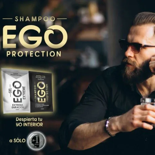 Vista 3 de RUUFE Champú para hombre - Ego Black (2 unidades)