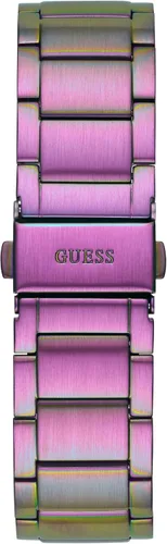 Vista 4 de GUESS Ladies Sport Crystal Multifunction 36mm Watch White Dial Rose Gold-Tone Stainless Steel Case with Blue Silicone Strap