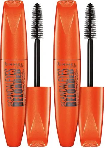Vista 8 de Rimmel volumen largo, máscara impermeable, negro, 2 unidades 001 Impermeable Negro