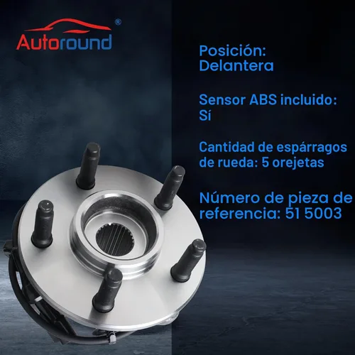 Vista 3 de Autoround 515003 - Conjunto de cubo de rueda delantera 4x4 para Ford