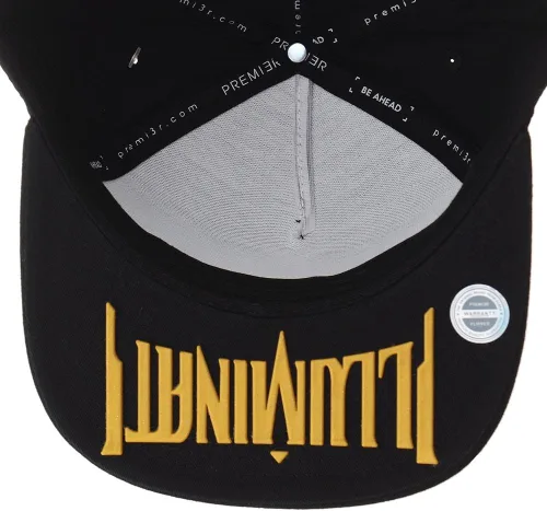 Vista 8 de WITHMOONS Gorra de béisbol de Hip Hop Illuminati Patch AL2344