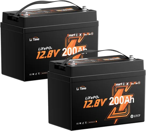 Vista 22 de Litime Batería de litio Xtra Mini LiFePO4 de 12V 100Ah para RV, cámper