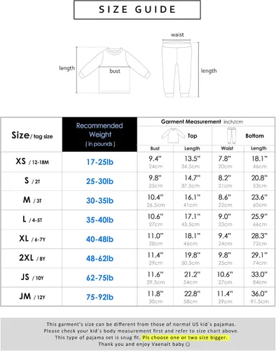 Vista 6 de VAENAIT BABY 12M-12 Toddler Kids Boys Girls 100 Cotton Marbling Sung Fit Sleepwear Pajamas 2pcs Pjs Set