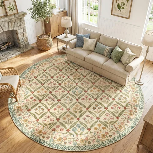 Vista 40 de jinchan Haden - Alfombra de entrada de 2 x 3 pulgadas, diseño floral vintage, lavable, suave, antideslizante, de pelo bajo, para puerta, cocina
