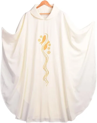 Vista 7 de BLESSUME Vestiduras bordadas celebrantes de la iglesia de la casulla sacerdote