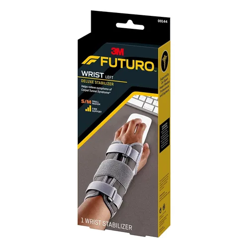 Vista 8 de FUTURO Estabilizador de muñeca Deluxe para mano izquierda, S/M (paquete de 2)