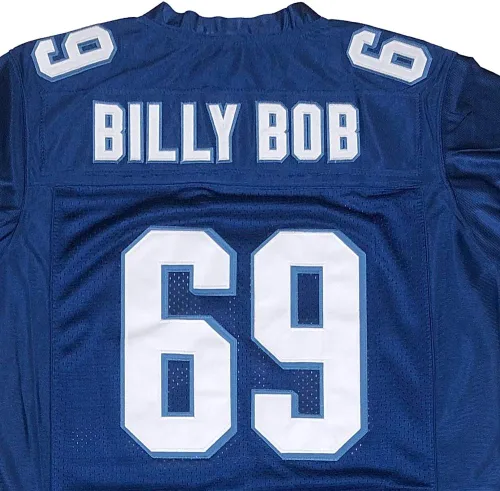 Vista 4 de Camiseta de fútbol para hombre 69 Billy Bob 82 Charlie Tweeder 4 Jonathan Moxon Varsity Blues Movie West Canaan Coyotes