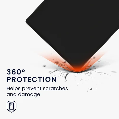 Vista 5 de kwmobile Funda de silicona compatible con HP Portable SSD P500 - Funda protectora para unidad SSD - Negro