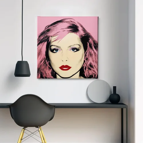 Vista 4 de Debbie Harry - Lienzo inspirado en el arte pop, impresión colorida de retrato retro, decoración del hogar con música, varios tamaños