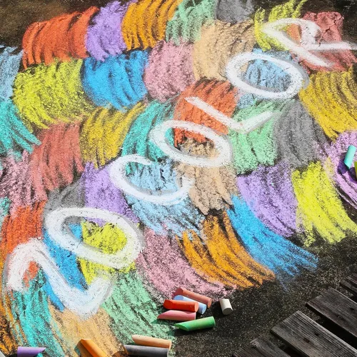 Vista 4 de Paquete de 180 tizas lavables para acera para niños, 20 colores no tóxicos, pintura de tiza jumbo a granel para actividades al aire libre de verano