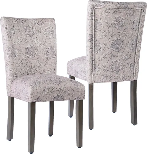 Vista 13 de HomePop Parsons - Silla de comedor, color gris (juego de 2)