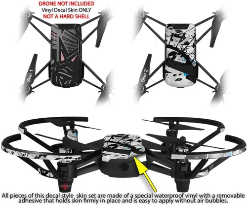 Vista 2 de Skin Wrap 2 Pack para DJI Ryze Tello Drone baja 0023 rosa dron no incluidas