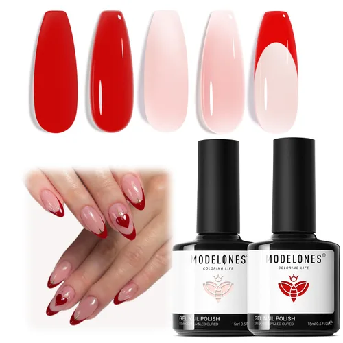 Vista 13 de modelones Juego de Base y Capa Superior para Esmalte de Uñas en Gel, 3 Piezas Base de Goma y Capa Superior de Gel Transparente Brillante y Mate a